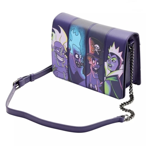 Loungefly Handbags - Loungefly Disney Villains in the Dark Crossbody Bag NWT